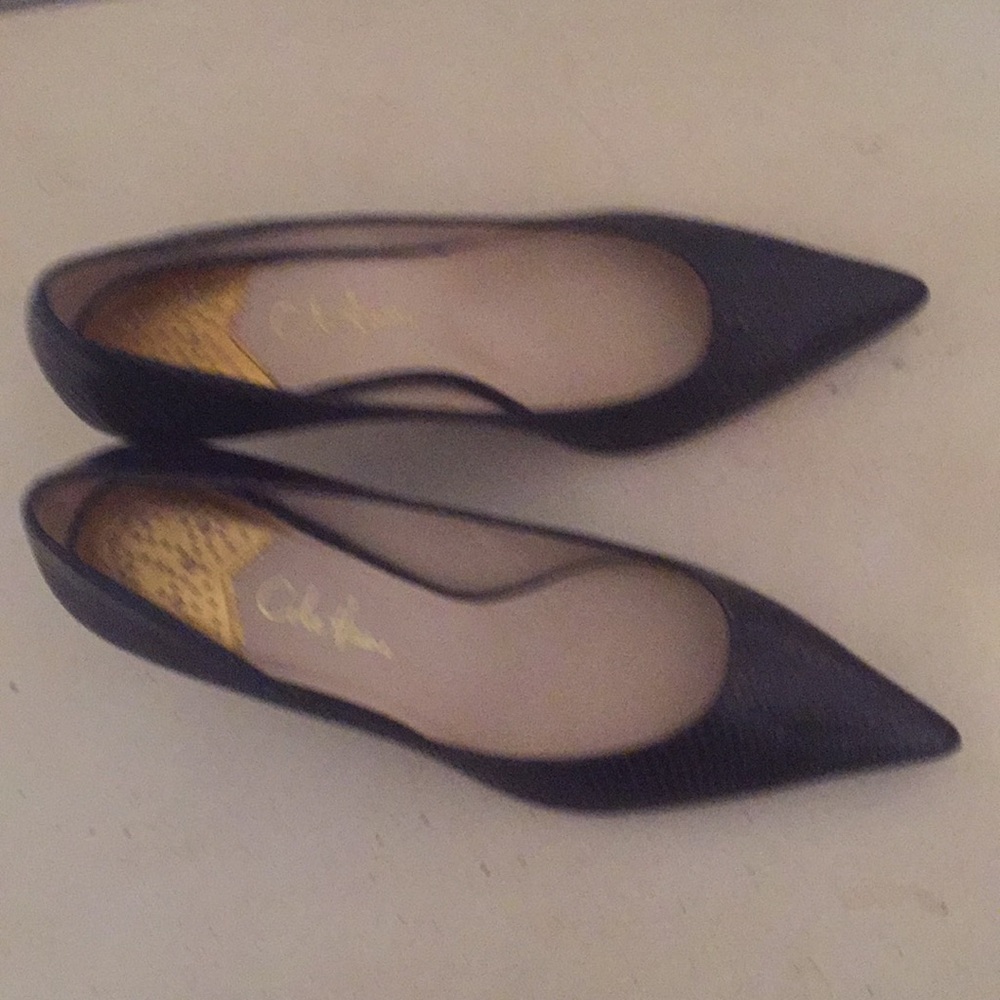 Cole Haan Fiona Low Air Pump Dk Chocolate Emb. Snk